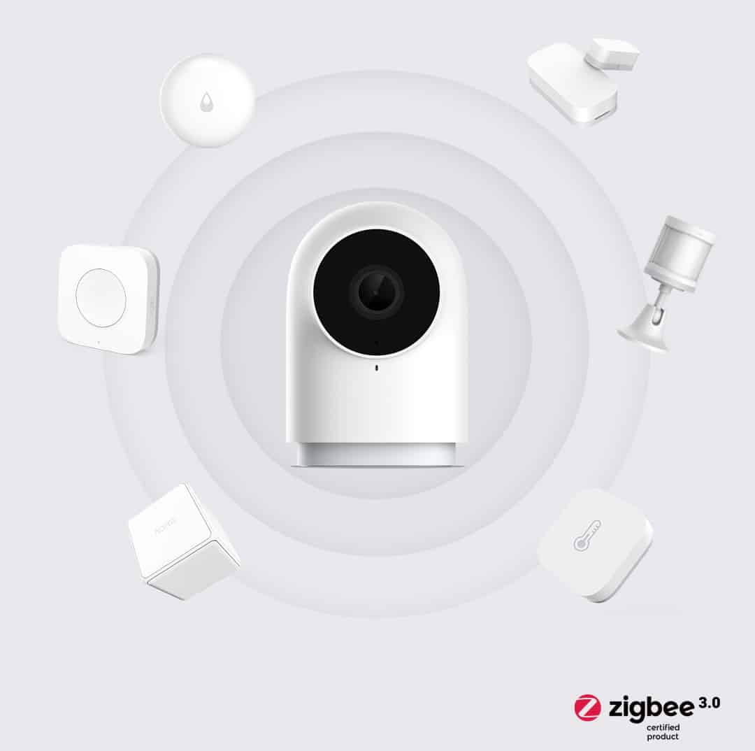 A camera with an embedded smart home hub