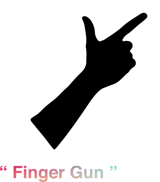 finger gun sign