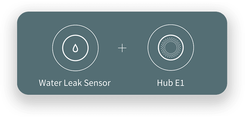 water leak sensor + hub-e1