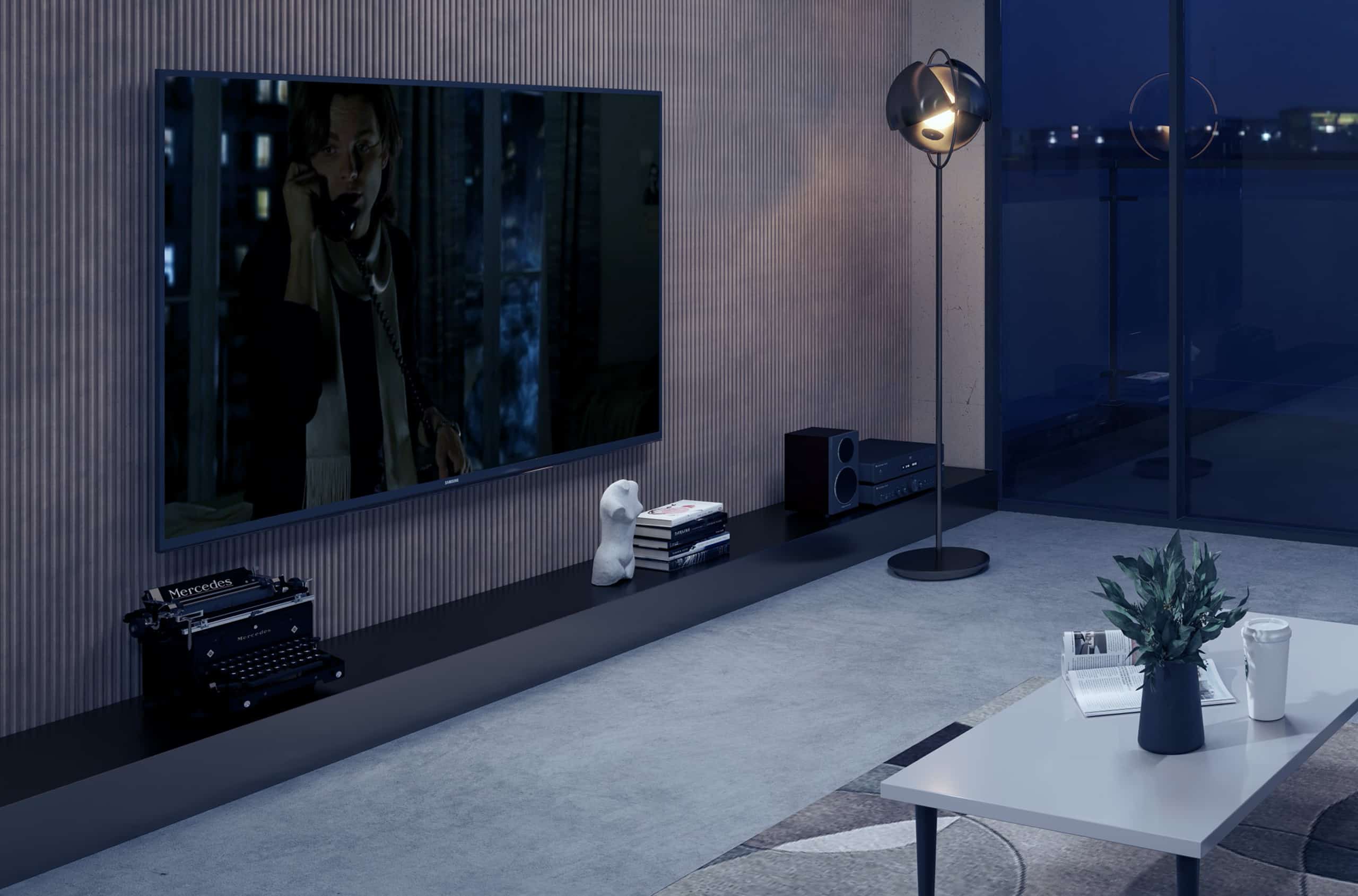 Turn off the lights when the TV turns on