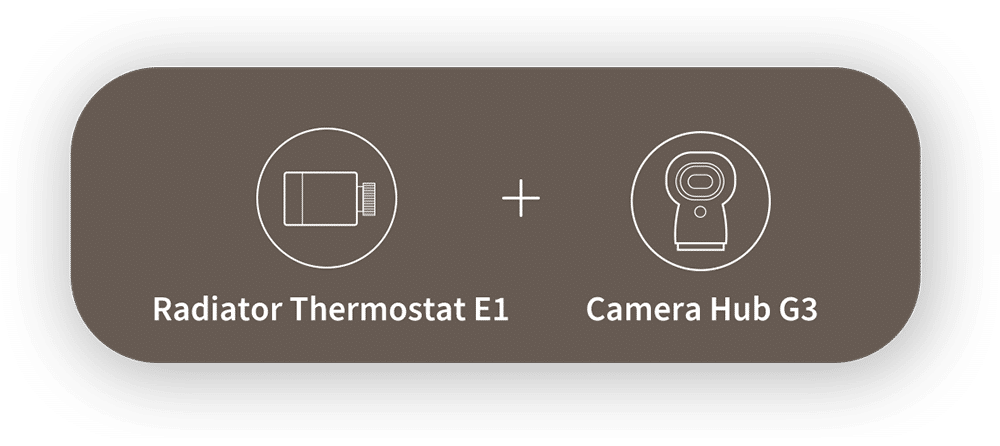 Radiator Thermostat E1 + Camera Hub G3