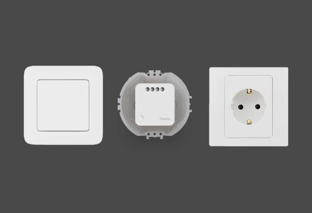 Aqara switch module T1 fits almost any wall box