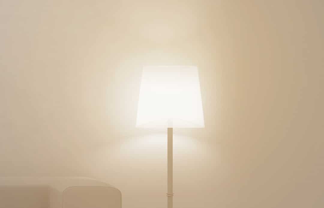 Rotate to adjust the brightness of the lamp