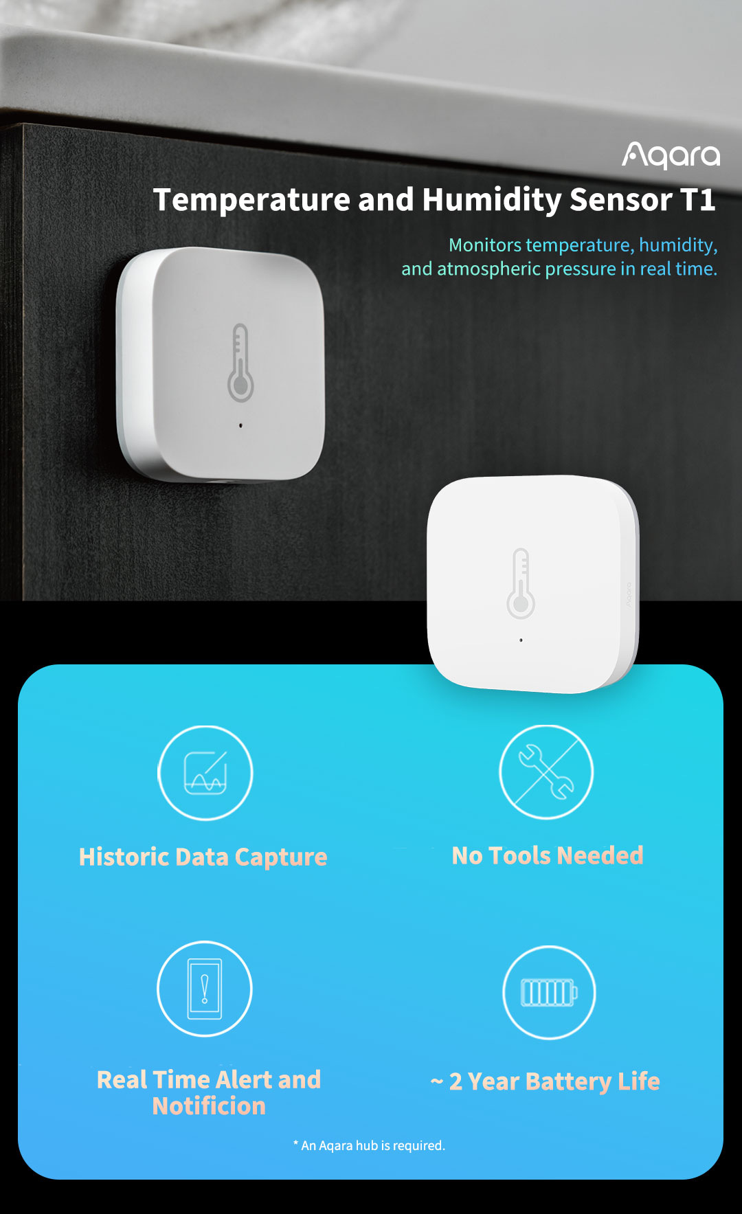 Temperature and Humidity Sensor - Aqara