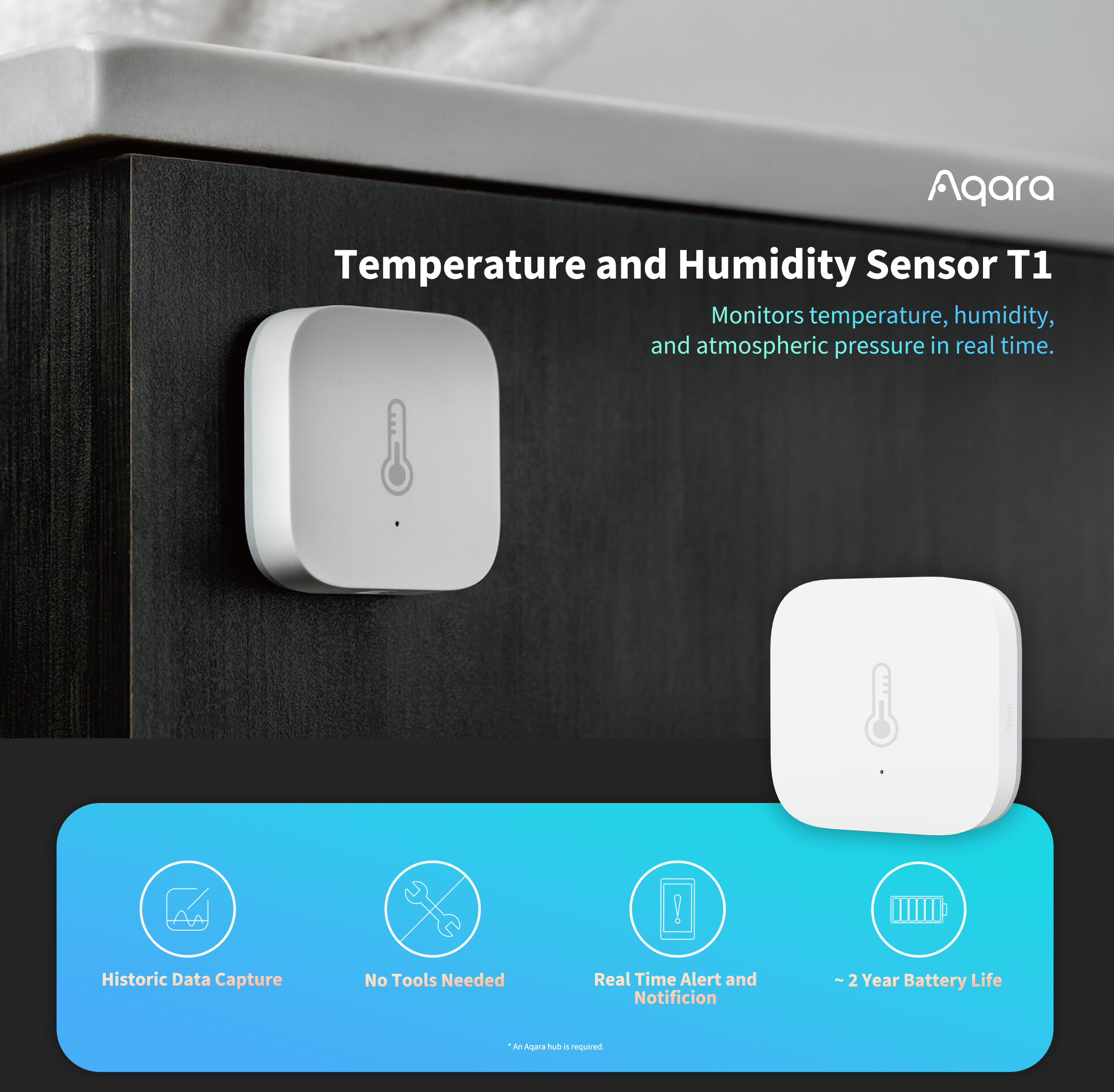 Aqara Zigbee Temperature and Humidity Sensor