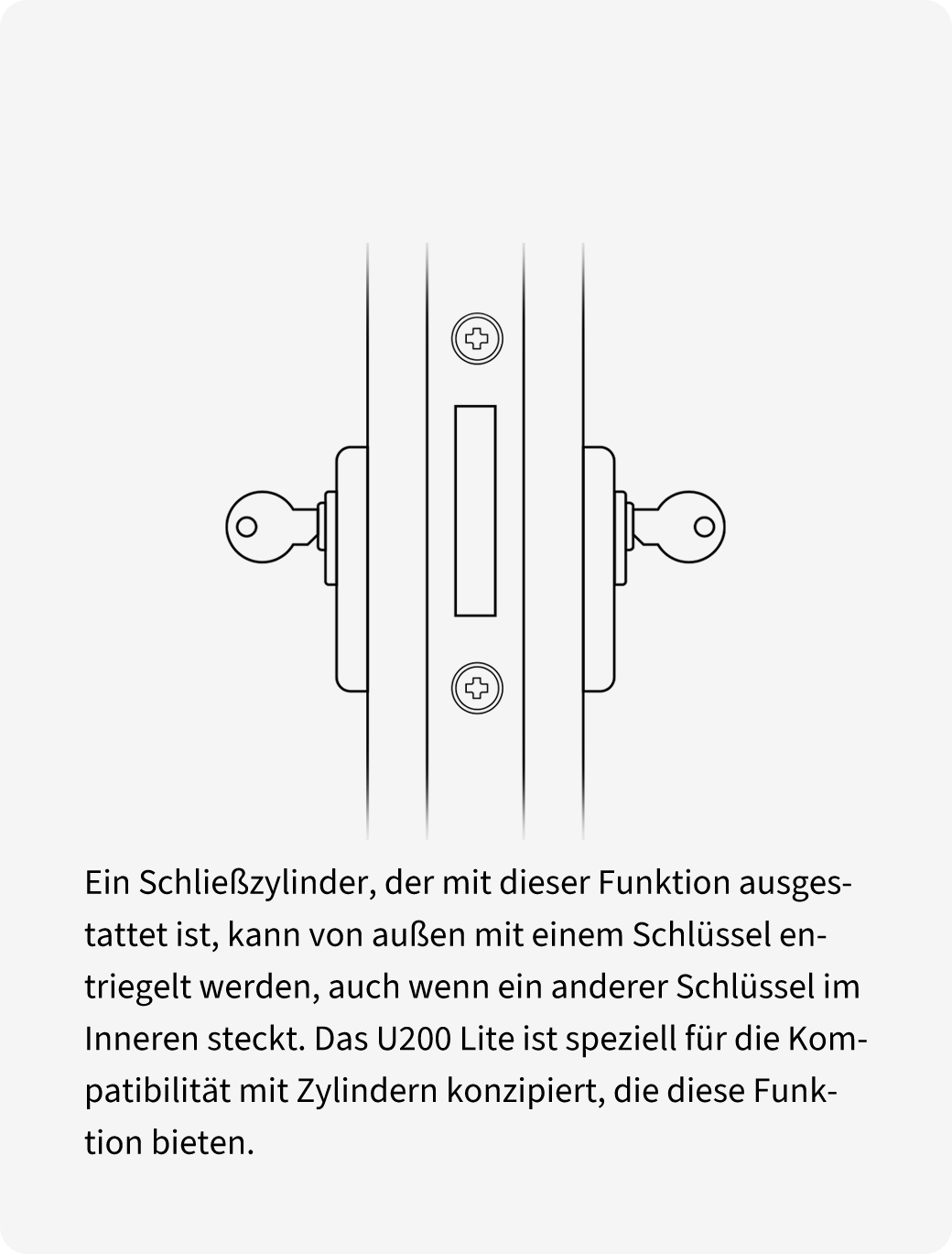 Zylinder mit Notfunktion
