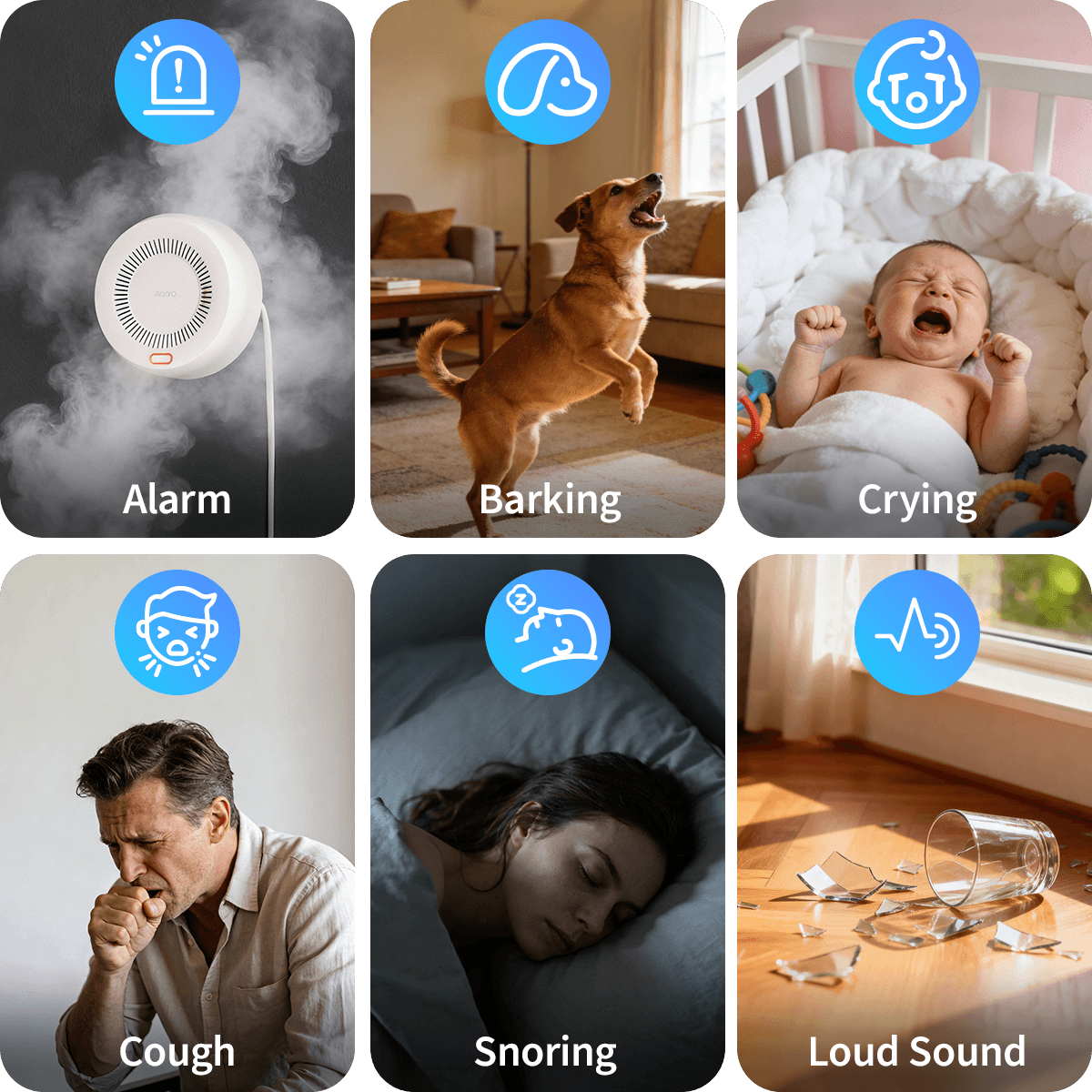 Unblinking Vigilance with 6 Sound Detections