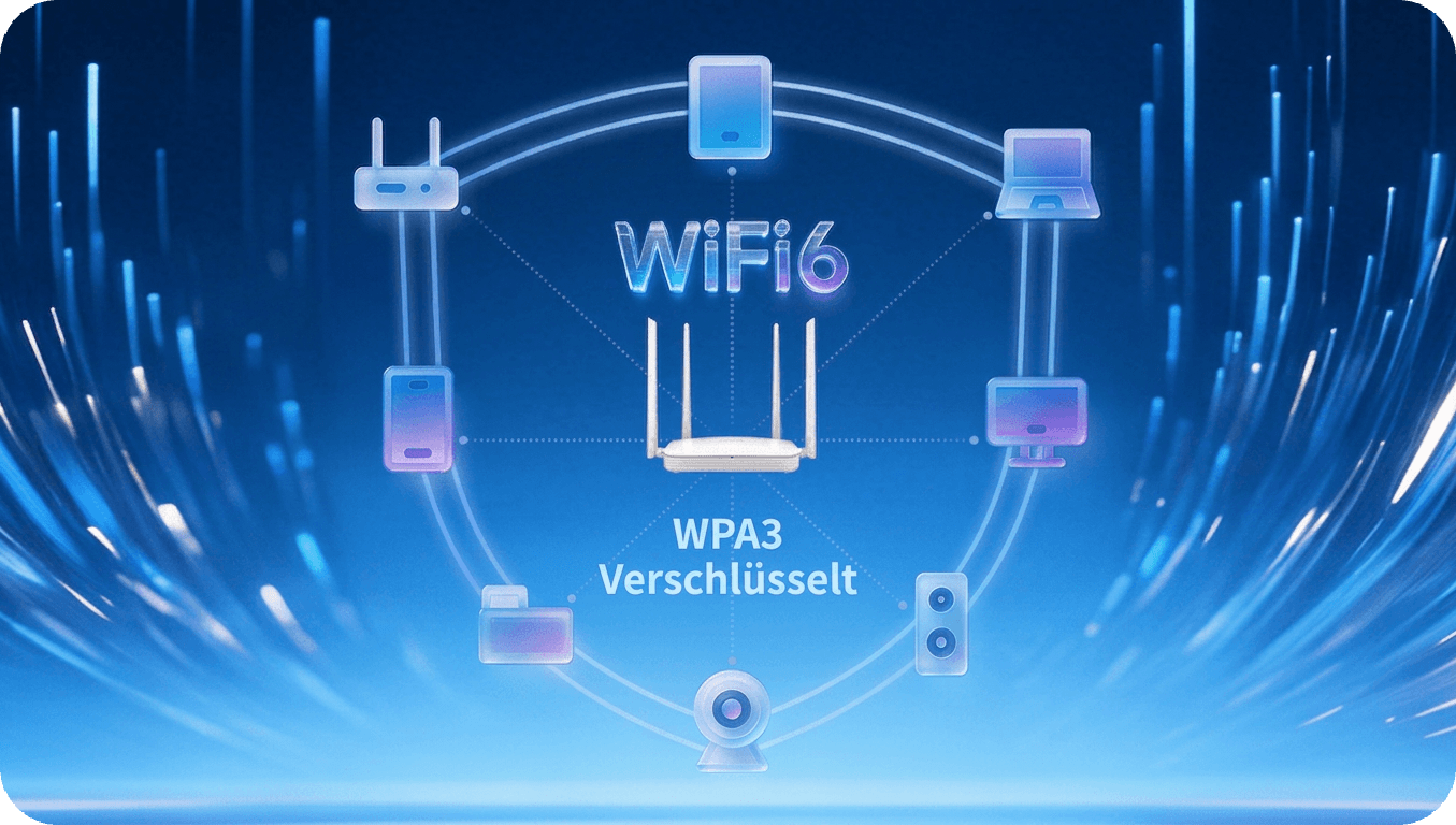 WPA3-Sicherheit auf Wi-Fi 6 Leistung