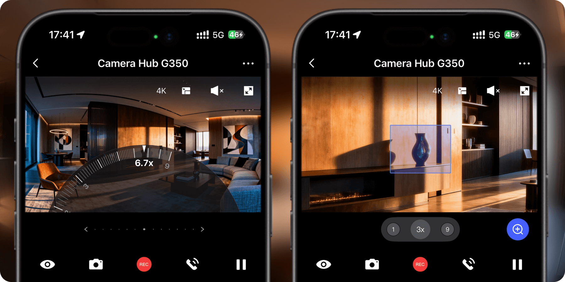 Zoom via Dial or Selected Area
