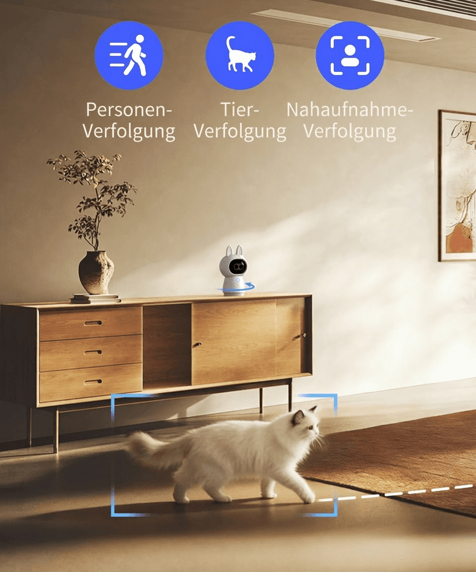 Verfolgt Menschen, Haustiere und Details