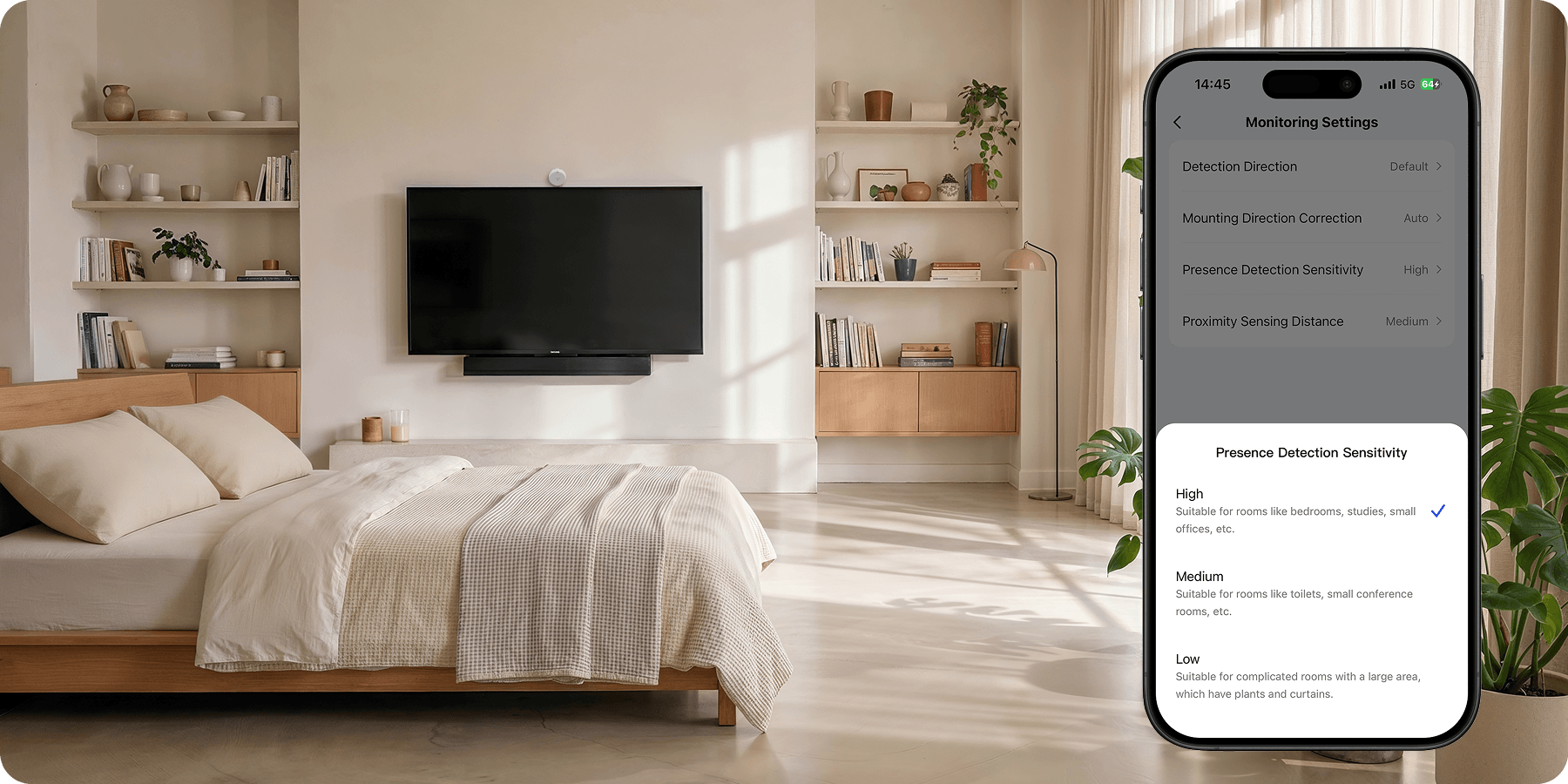 Presence Detection Sensitivity