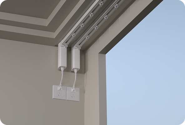 Ceiling-Mounted Double Track